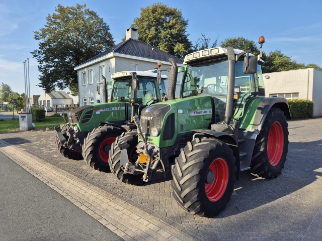 Nette fendt 411 tms, lucht, front pto etc.